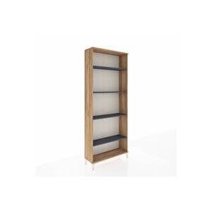 Arges Dolap 4 Raflı 88x30x221 Çam-antrasit