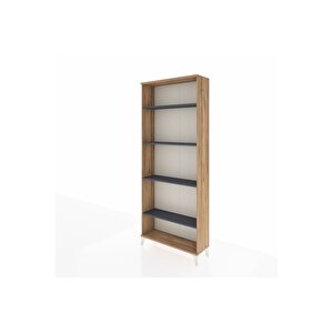 Arges Dolap 4 Raflı 88x30x221 Çam-antrasit