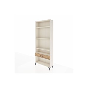 Arges Dolap 4 Raflı Tek Çekmeceli 88x30x221 Aytaşı-çam