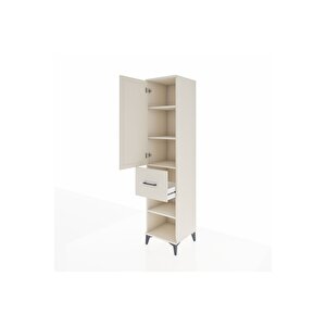 Hyperion Dolap 4 Raflı Tek Çekmeceli Tek Kapaklı 44x44x195 Aytaşı-aytaşı