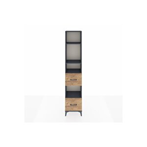 Arges Dolap 4 Raflı 2 Çekmeceli 44x30x221 Antrasit-çam