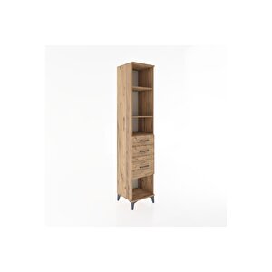 Hyperion Dolap 3 Raflı 3 Çekmeceli 44x44x221 Çam-çam