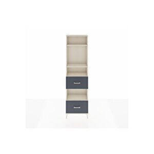 Arges Dolap 4 Raflı 2 Çekmeceli 60x30x221 Aytaşı-antrasit