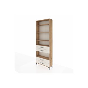 Arges Dolap 5 Raflı 4 Çekmeceli 88x30x243 Çam-aytaşı