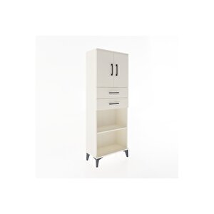 Arges Dolap 3 Raflı 2 Çekmeceli 2 Kapaklı 60x30x163 Aytaşı-aytaşı