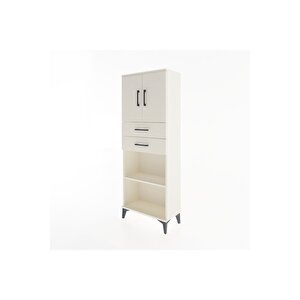 Arges Dolap 3 Raflı 2 Çekmeceli 2 Kapaklı 60x30x163 Aytaşı-aytaşı