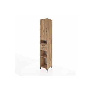 Hyperion Dolap 5 Raflı 2 Çekmeceli Tek Kapaklı 44x44x243 Çam-çam