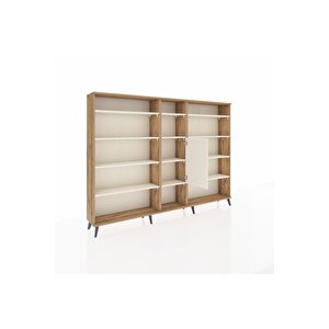 Arges Dolap 12 Raflı Tek Kapaklı  220x30x163 Çam-aytaşı