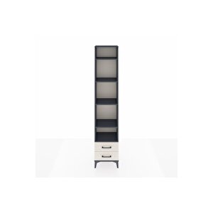 Arges Dolap 5 Raflı 2 Çekmeceli 44x30x221 Antrasit-aytaşı