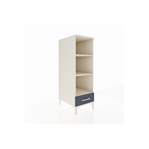 Kronos Dolap 3 Raflı Tek Çekmeceli 44x59x134 Aytaşı-antrasit