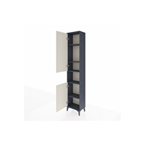 Arges Dolap 5 Raflı 2 Kapaklı 44x30x221 Antrasit-aytaşı