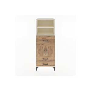 Hyperion Dolap 3 Raflı 3 Çekmeceli 2 Kapaklı 60x44x163 Aytaşı-çam