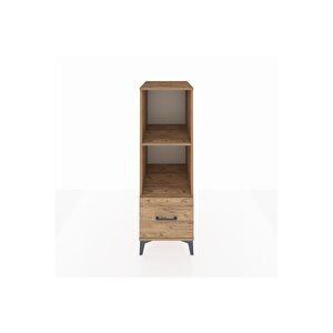 Kronos Dolap 2 Raflı Tek Çekmeceli 44x59x134 Çam-çam