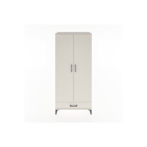 Hyperion Dolap 3 Raflı Tek Çekmeceli Tek Askılı 88x44x195 Aytaşı-aytaşı