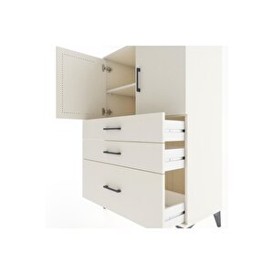 Hyperion Dolap 2 Raflı 3 Çekmeceli 2 Kapaklı 88x44x134 Aytaşı-aytaşı