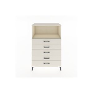 Hyperion Dolap Tek Raflı 4 Çekmeceli 88x44x134 Aytaşı-aytaşı