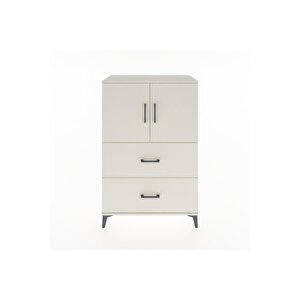 Hyperion Dolap 2 Raflı 2 Çekmeceli 2 Kapaklı 88x44x134 Aytaşı-aytaşı