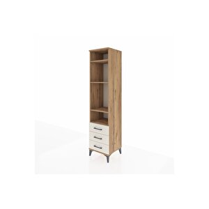 Hyperion Dolap 4 Raflı 3 Çekmeceli 44x44x195 Çam-aytaşı