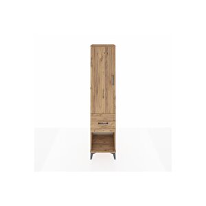 Hyperion Dolap 4 Raflı Tek Çekmeceli Tek Kapaklı 44x44x195 Çam-çam