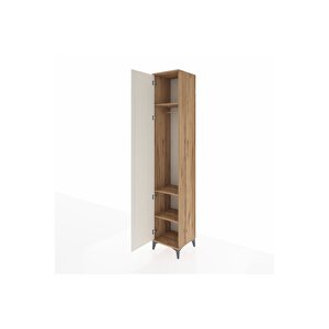 Hyperion Dolap 3 Raflı Tek Kapaklı Tek Askılı 44x44x243 Çam-aytaşı