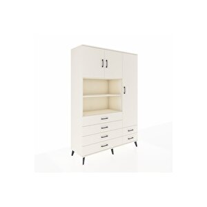 Hyperion Gardrop 9 Raflı 6 Çekmeceli 3 Kapaklı 132x44x195 Aytaşı-aytaşı