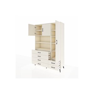 Hyperion Gardrop 9 Raflı 6 Çekmeceli 3 Kapaklı 132x44x195 Aytaşı-aytaşı