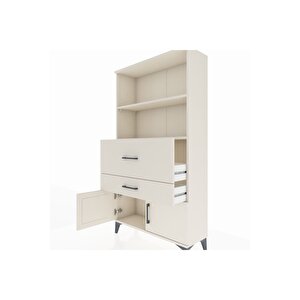 Arges Dolap 2 Raflı 2 Çekmeceli 2 Kapaklı 88x30x163 Aytaşı-aytaşı
