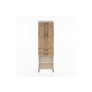 Hyperion Dolap 2 Raflı 2 Çekmeceli Tek Askılı 60x44x195 Aytaşı-çam