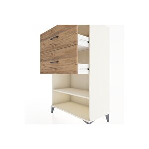 Hyperion Dolap Tek Raflı 2 Çekmeceli 88x44x134 Aytaşı-çam