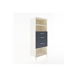 Hyperion Dolap 2 Raflı 3 Çekmeceli 60x44x163 Aytaşı-antrasit