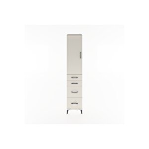 Hyperion Dolap 2 Raflı 4 Çekmeceli Tek Askılı 44x44x221 Aytaşı-aytaşı