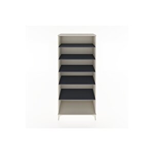 Hyperion Dolap 5 Raflı 88x44x195 Aytaşı-antrasit