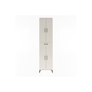 Arges Dolap 5 Raflı Tek Çekmeceli 4 Kapaklı 60x30x243 Aytaşı-aytaşı