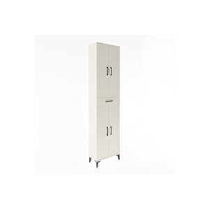 Arges Dolap 5 Raflı Tek Çekmeceli 4 Kapaklı 60x30x243 Aytaşı-aytaşı
