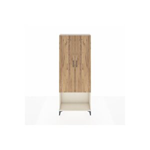 Arges Dolap 2 Raflı 2 Kapaklı Tek Askılı 88x30x221 Aytaşı-çam