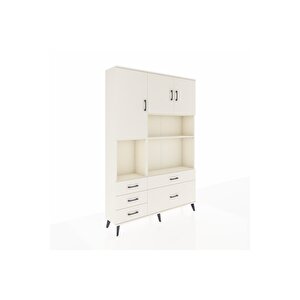 Arges Gardrop 8 Raflı 5 Çekmeceli 3 Kapaklı 132x30x195 Aytaşı-aytaşı