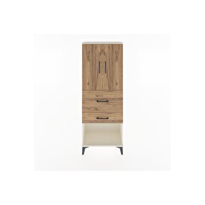 Arges Dolap 3 Raflı 2 Çekmeceli 2 Kapaklı 60x30x163 Aytaşı-çam