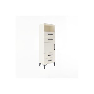 Arges Dolap 2 Raflı 4 Çekmeceli Tek Kapaklı 44x30x134 Aytaşı-aytaşı