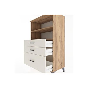 Hyperion Dolap 2 Raflı 3 Çekmeceli 88x44x134 Çam-aytaşı