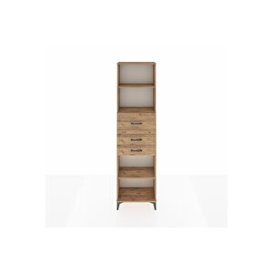 Arges Dolap 3 Raflı 3 Çekmeceli 60x30x221 Çam-çam