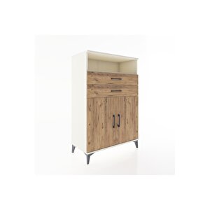 Hyperion Dolap 2 Raflı 2 Çekmeceli 2 Kapaklı 88x44x134 Aytaşı-çam