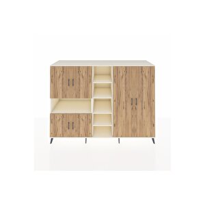 Kronos Dolap 13 Raflı 6 Kapaklı 220x59x163 Aytaşı-çam/aytaşı