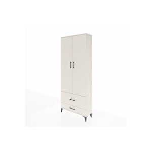 Arges Dolap 4 Raflı 2 Çekmeceli 2 Kapaklı 88x30x221 Aytaşı-aytaşı