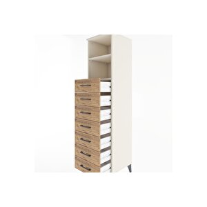 Hyperion Dolap 2 Raflı 7 Çekmeceli 44x44x182 Aytaşı-çam