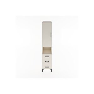 Hyperion Dolap 4 Raflı 3 Çekmeceli Tek Kapaklı 44x44x221 Aytaşı-aytaşı