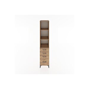 Hyperion Dolap 3 Raflı 4 Çekmeceli 44x44x221 Çam-çam