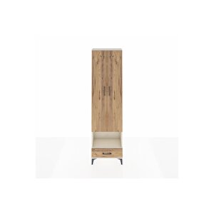 Arges Dolap 5 Raflı Tek Çekmeceli Tek Askılı 60x30x221 Aytaşı-çam