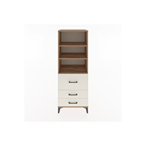 Hyperion Dolap 3 Raflı 3 Çekmeceli 60x44x163 Çam-aytaşı