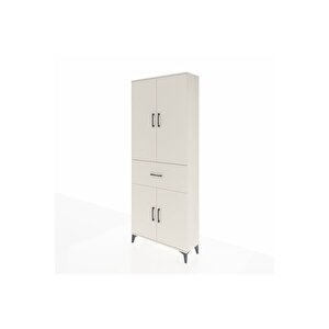 Arges Dolap 4 Raflı Tek Çekmeceli 4 Kapaklı 88x30x221 Aytaşı-aytaşı