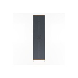 Arges Dolap 4 Raflı 2 Kapaklı 60x30x243 Çam-antrasit